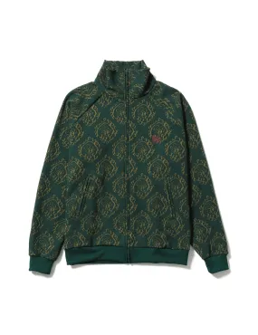 24AW-CSS-003 / “CURLED UP DRAGON” TRACK JACKET / DARK GREEN