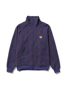 24AW-CSS-003 / “CURLED UP DRAGON” TRACK JACKET / NAVY