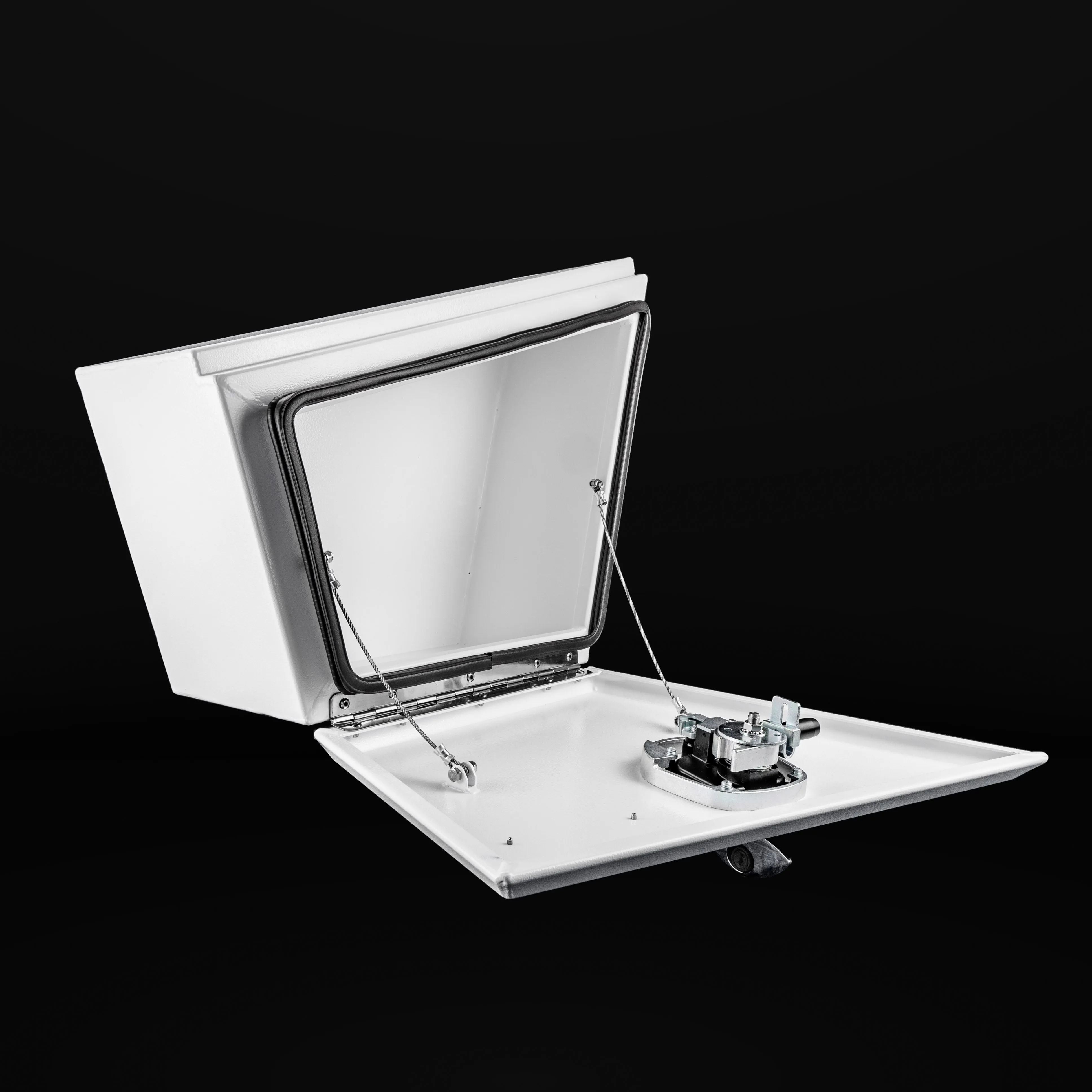 600mm NTR Tapered Aluminium Under Tray Toolbox (Pair) - White