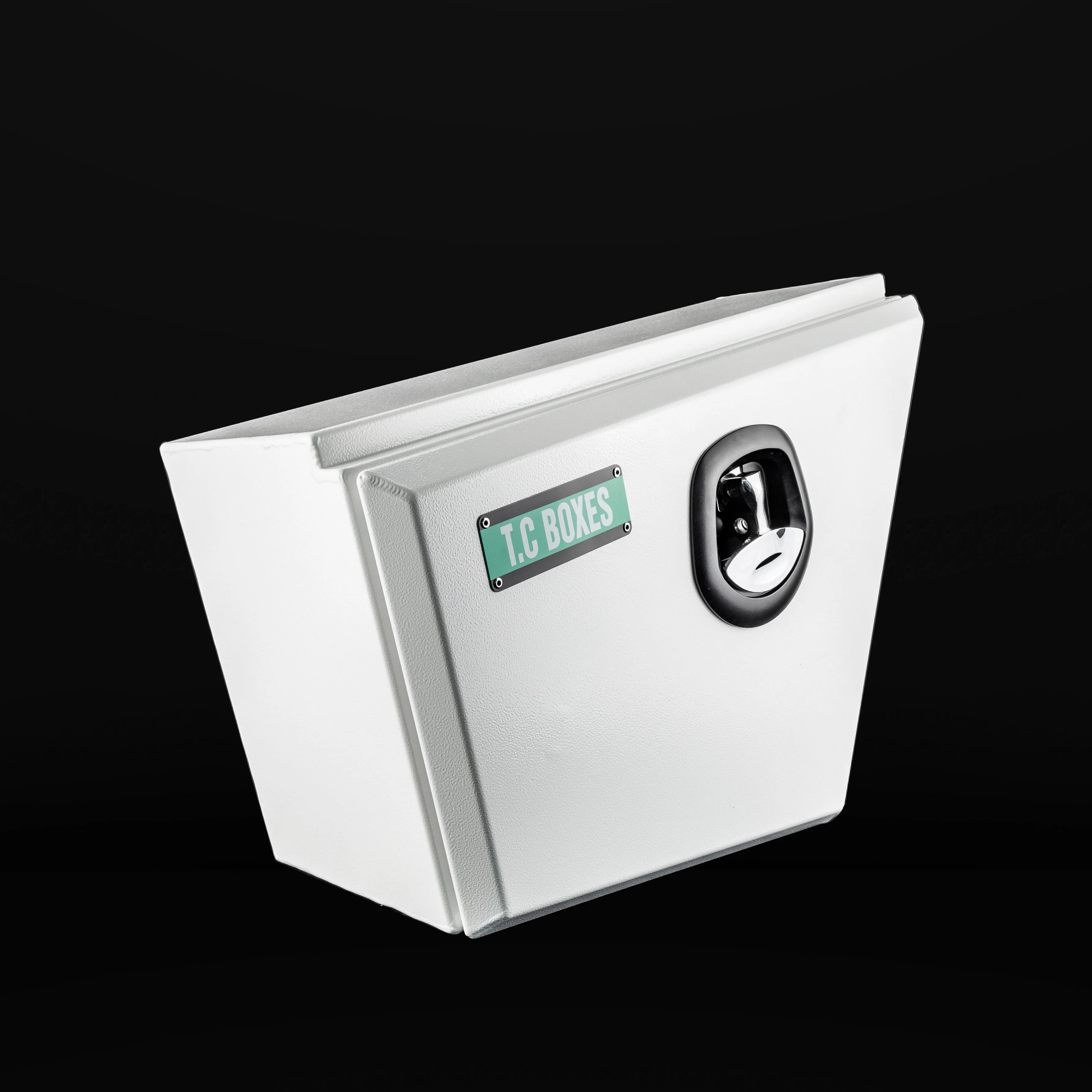 600mm NTR Tapered Aluminium Under Tray Toolbox (Pair) - White