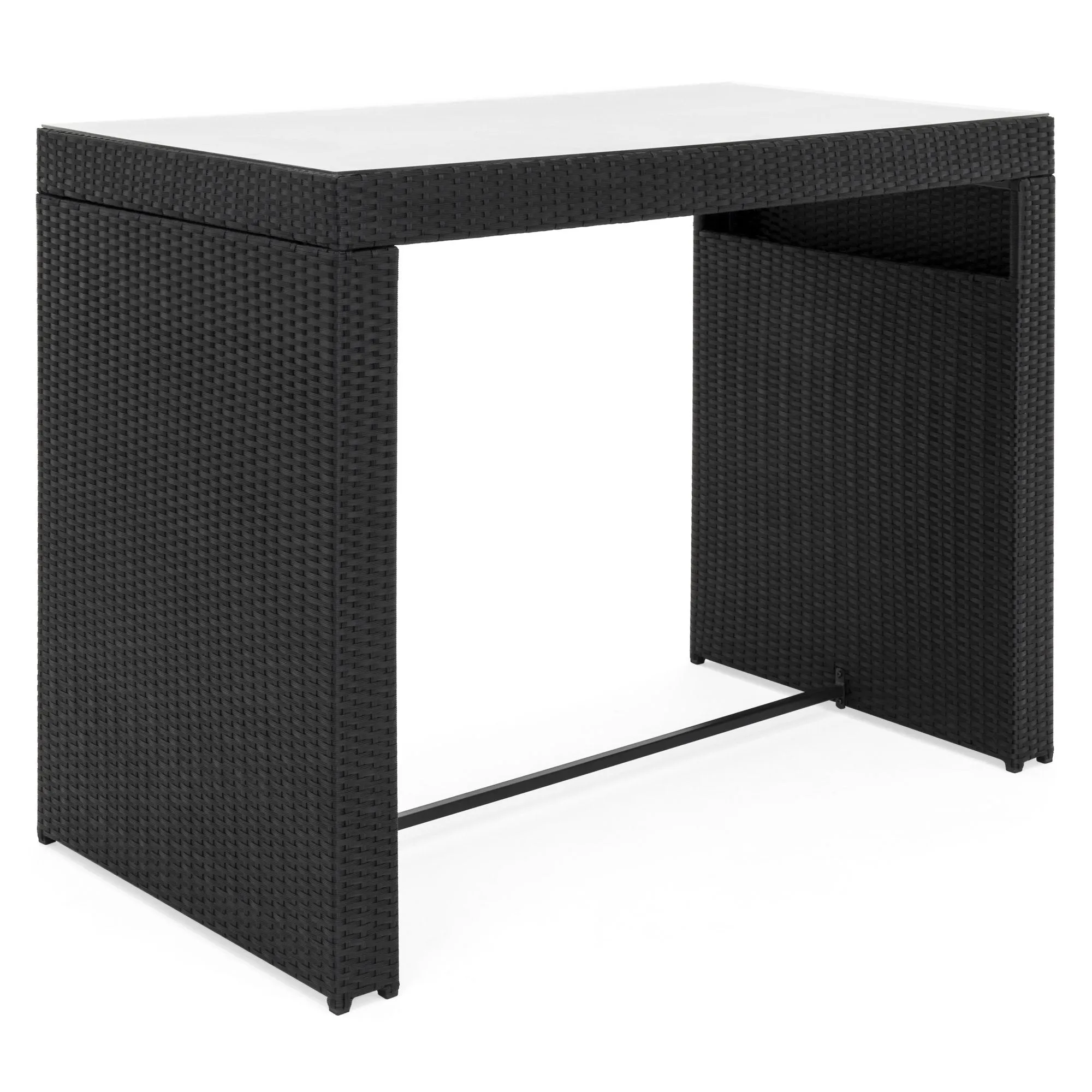 7-Piece Wicker Bar Patio Dining Set