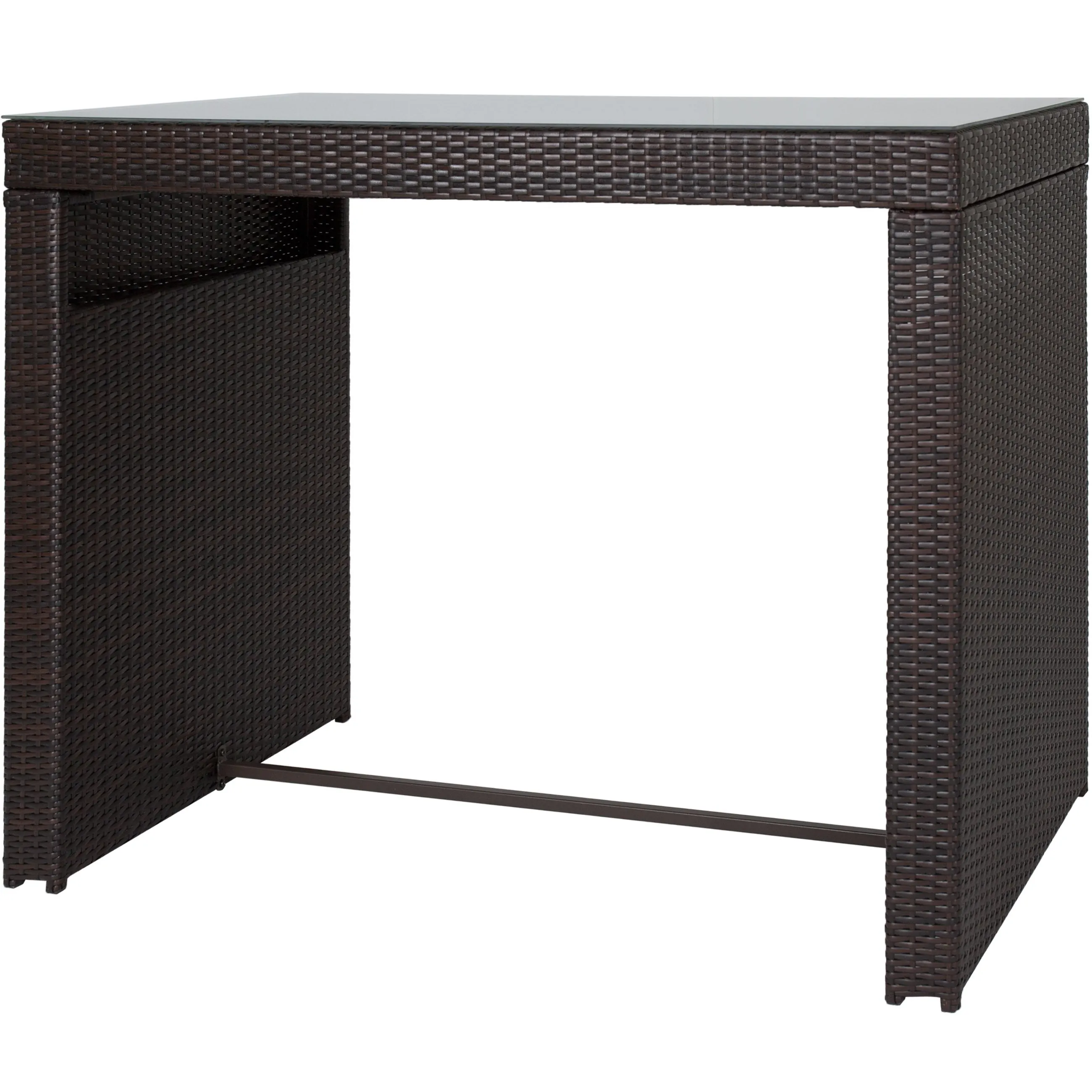 7-Piece Wicker Bar Patio Dining Set