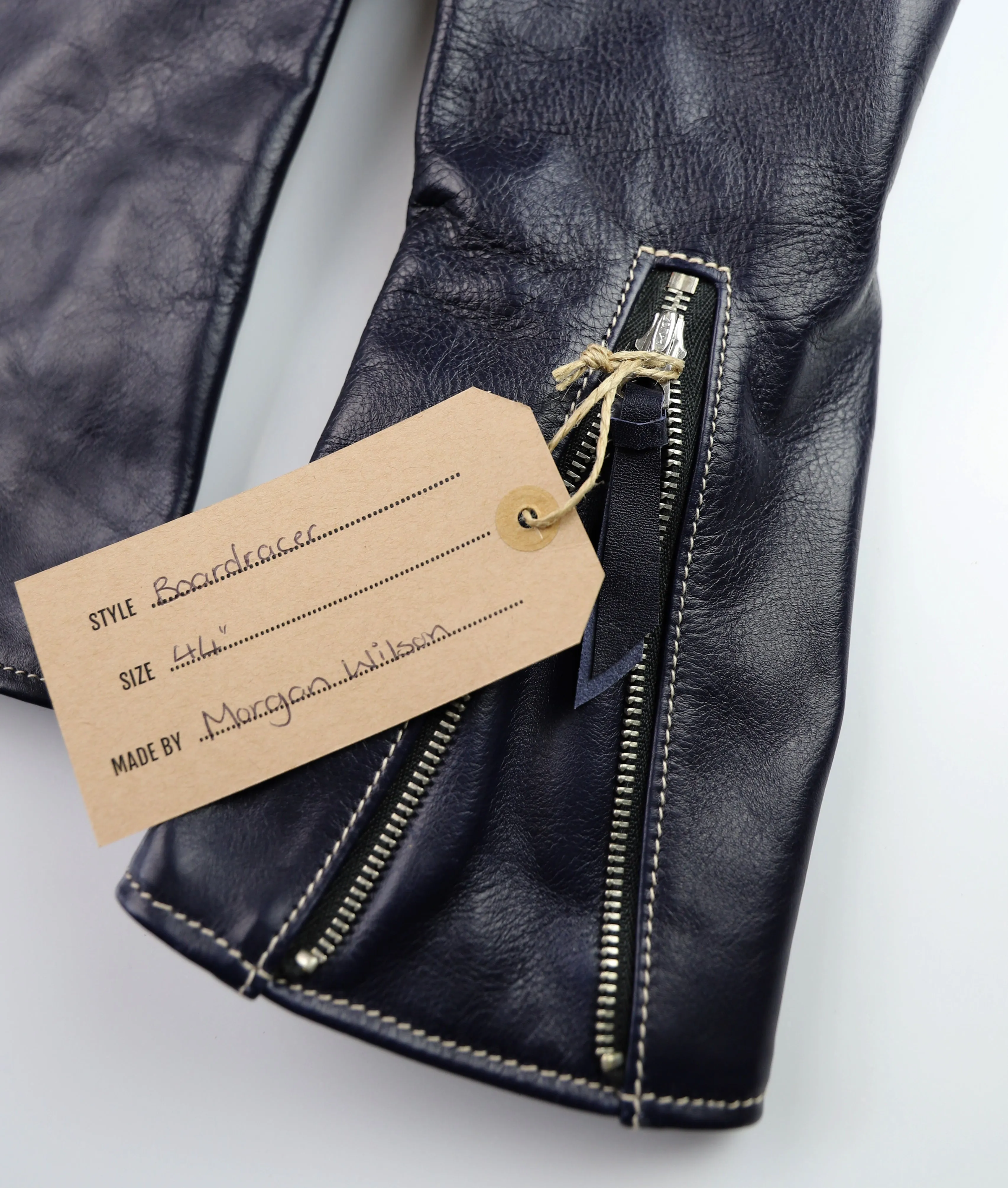 Aero Board Racer, size 44, Navy Blue Vicenza Horsehide