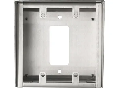 Aiphone SBX-2G/A Surface Mount Box for 2-Gang Stainless Steel Stations