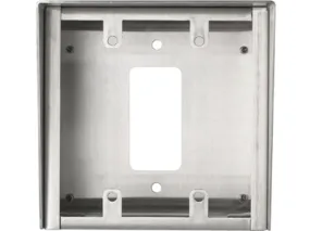 Aiphone SBX-2G/A Surface Mount Box for 2-Gang Stainless Steel Stations