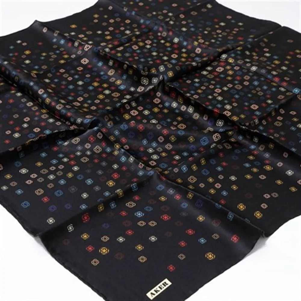 Aker Monogram Turkish Silk Scarf No 12