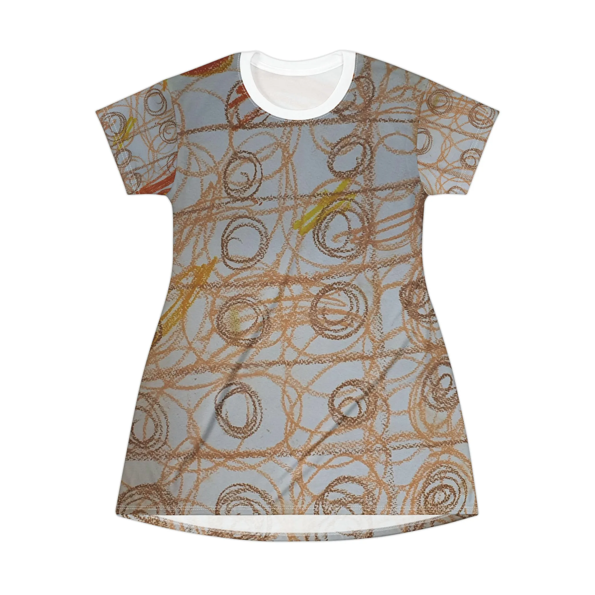 All Over Print T-Shirt Dress