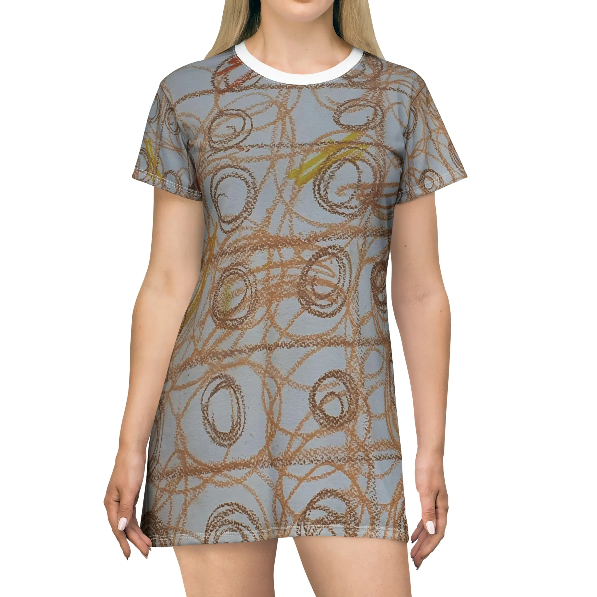 All Over Print T-Shirt Dress
