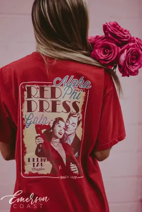 Alpha Phi Red Dress Gala Tshirt