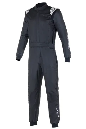 ALPINESTARS 3352722_10_44 ATOM Race suit, FIA 8856-2018, black, Size 44