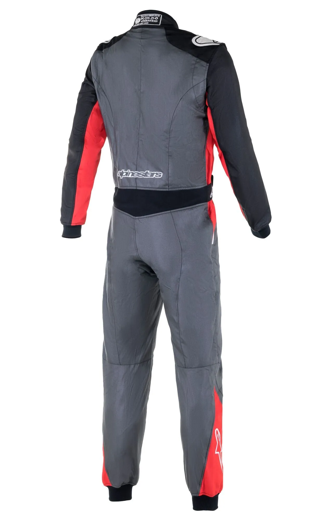 ALPINESTARS 3352722_1436_66 ATOM Race suit, FIA 8856-2018, anthracite/black/red, Size 66