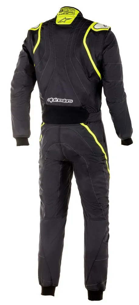 ALPINESTARS 3355020_155_58 GP RACE v2 Racing suit, FIA 8856-2018, black/fluo yellow, Size 58