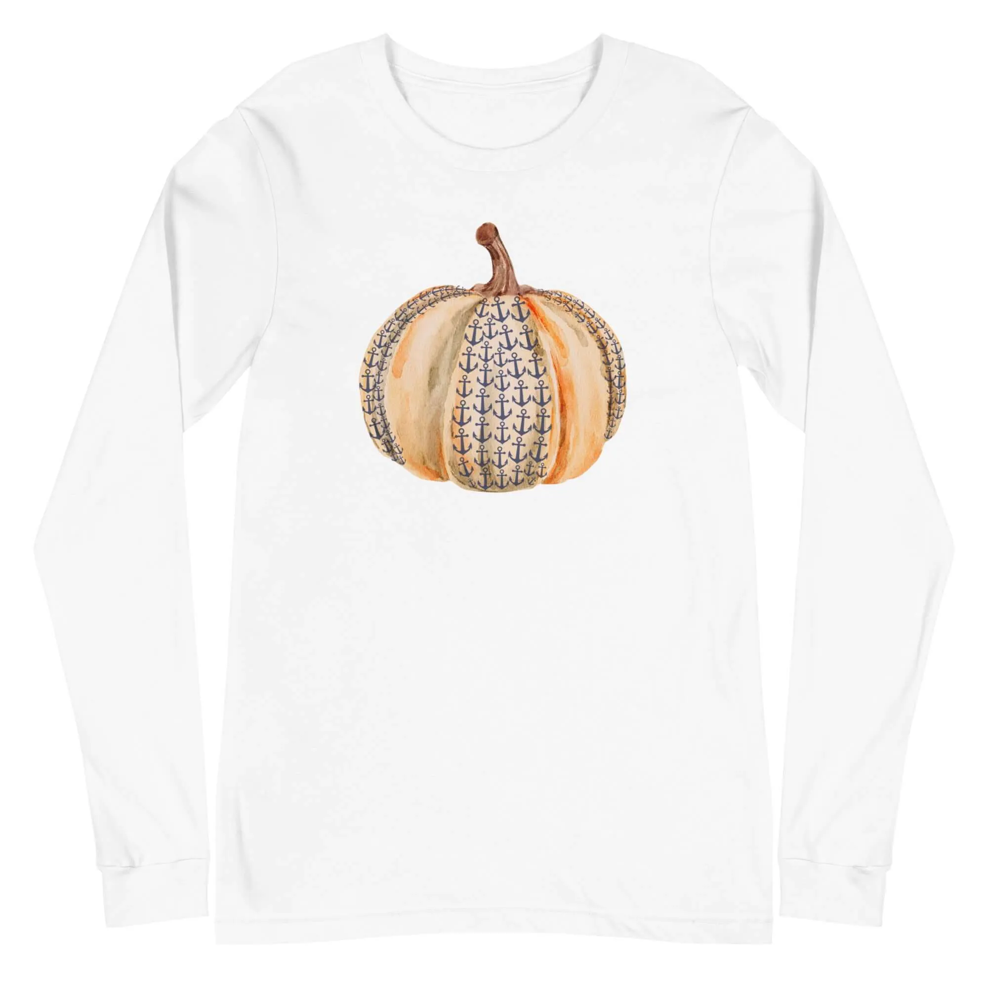 Anchor Pumpkin Fall Long Sleeve Lake Tee