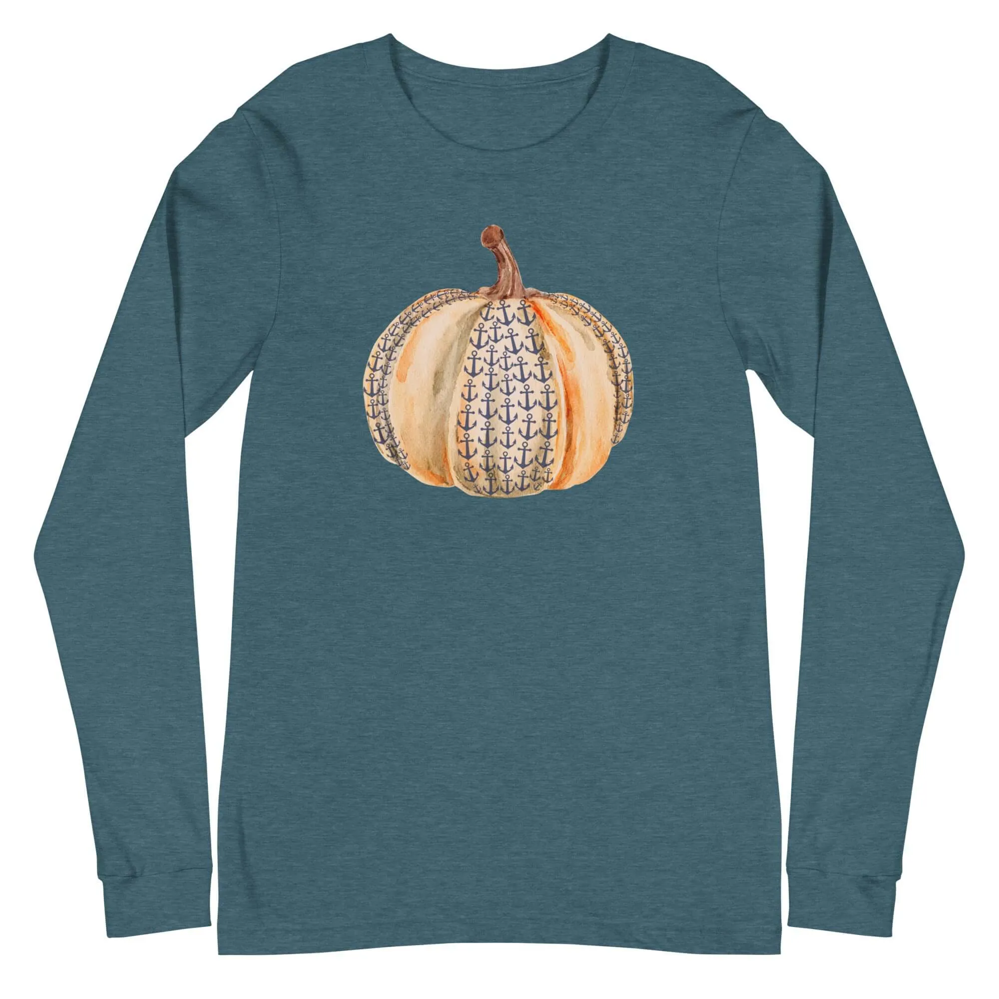 Anchor Pumpkin Fall Long Sleeve Lake Tee