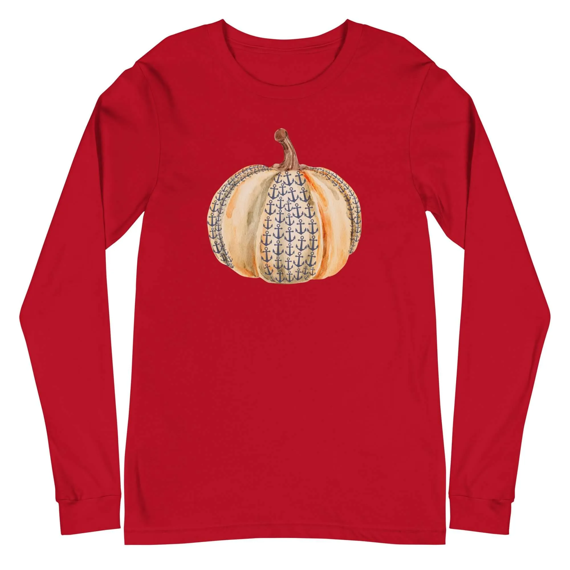 Anchor Pumpkin Fall Long Sleeve Lake Tee