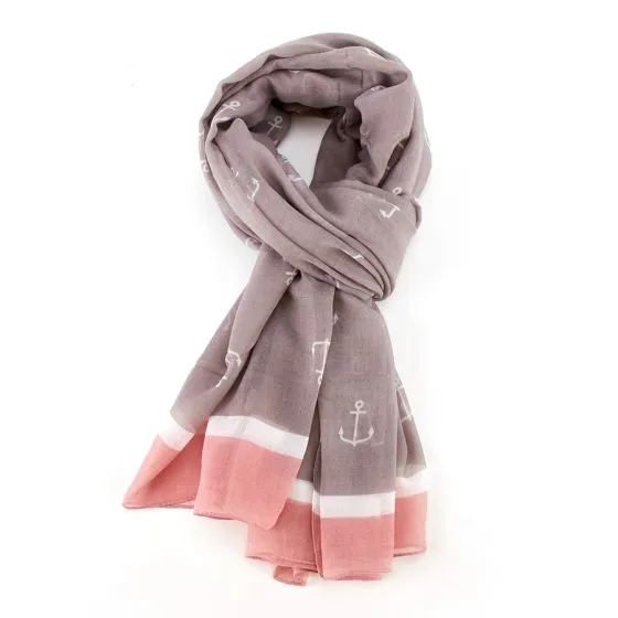Anchors and Stripes Scarf