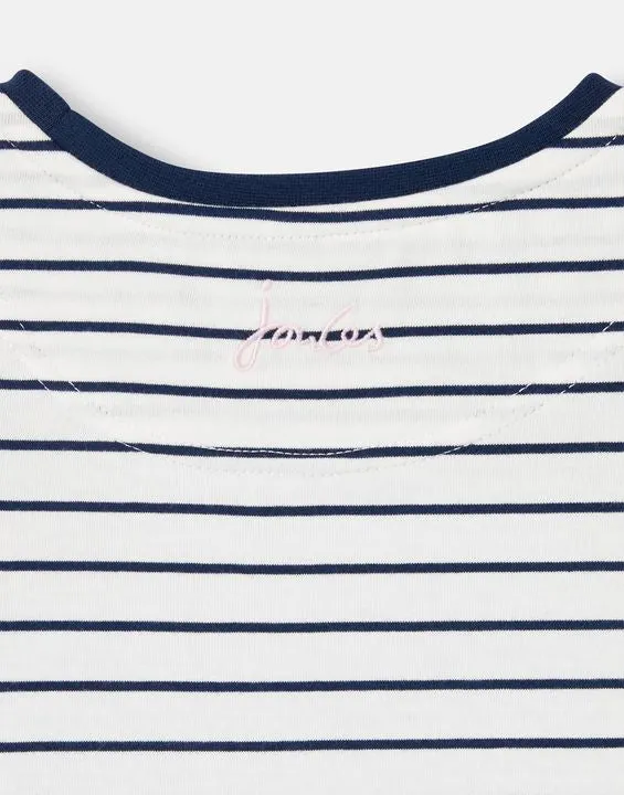 Astra Butterfly Stripe 2-Way Sequin Artwork Short Sleeve Tee - Select Size