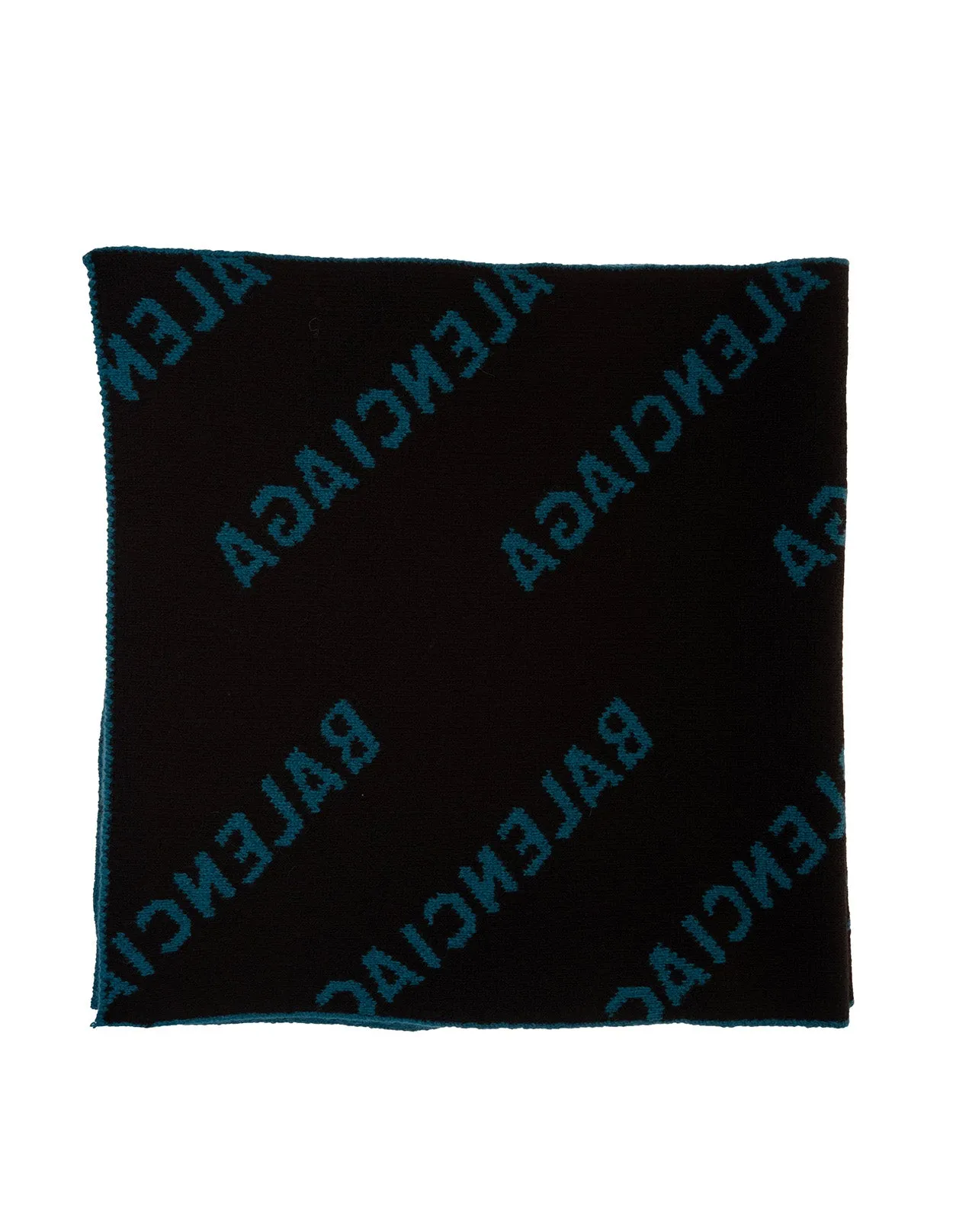 Balenciaga Allover Logo Knit Scarf