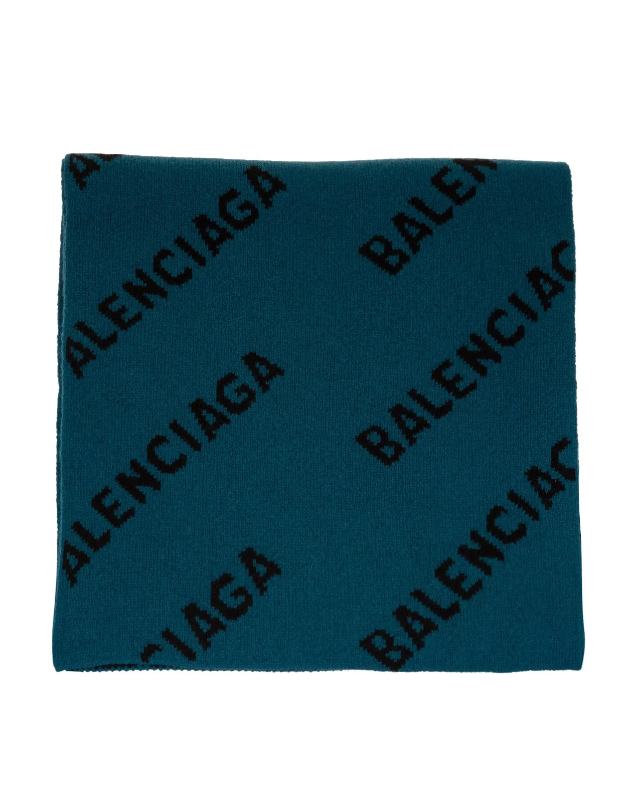 Balenciaga Allover Logo Knit Scarf