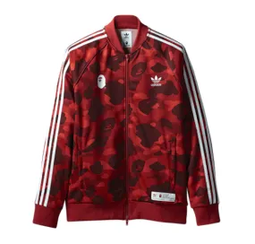 BAPE x Adidas Adicolor Track Jacket Raw Red