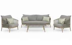 Belize 4 Piece Outdoor Conversation Set