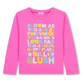 Billieblush Girls Pink Long Sleeve T-Shirt