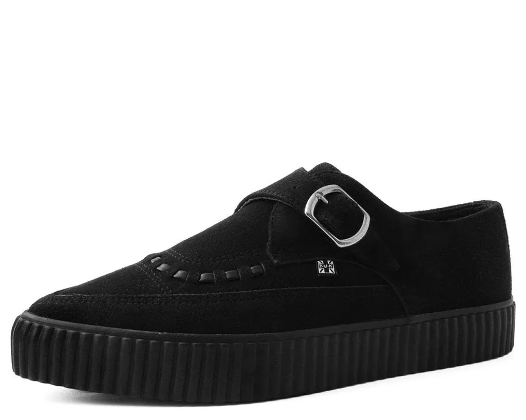 Black Faux Suede Pointed Buckle EZC