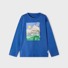 BLUE LONG SLEEVE T-SHIRT FOR BOYS