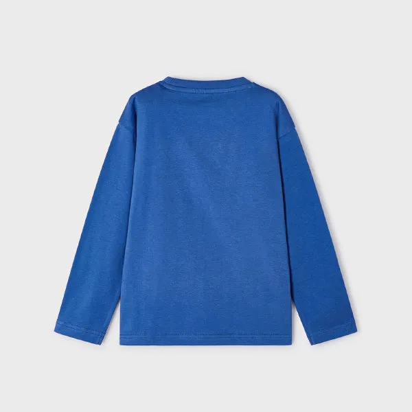 BLUE LONG SLEEVE T-SHIRT FOR BOYS