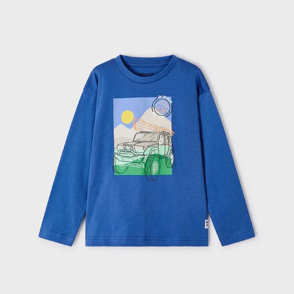 BLUE LONG SLEEVE T-SHIRT FOR BOYS