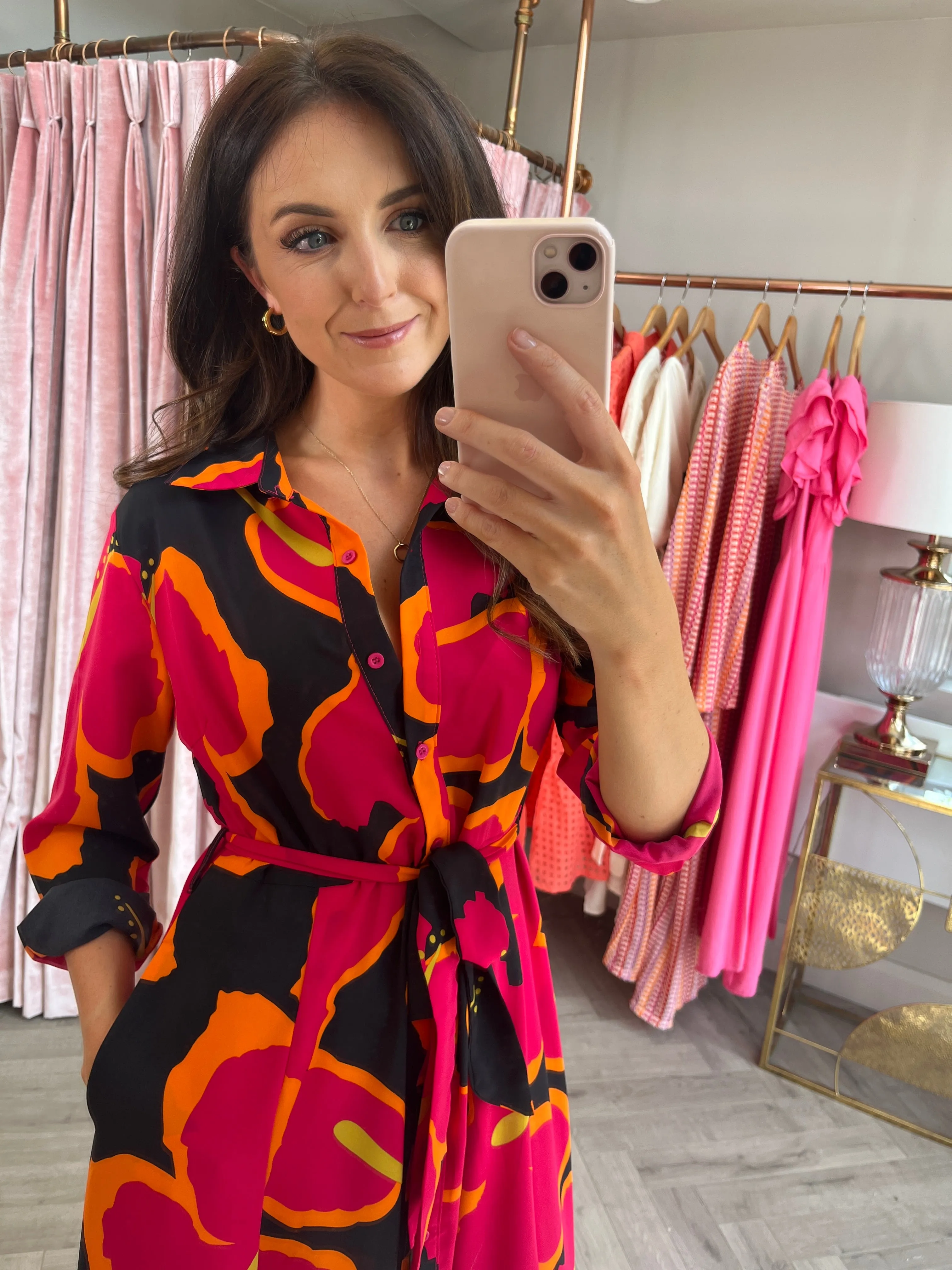 Brielle Floral Shirt Dress