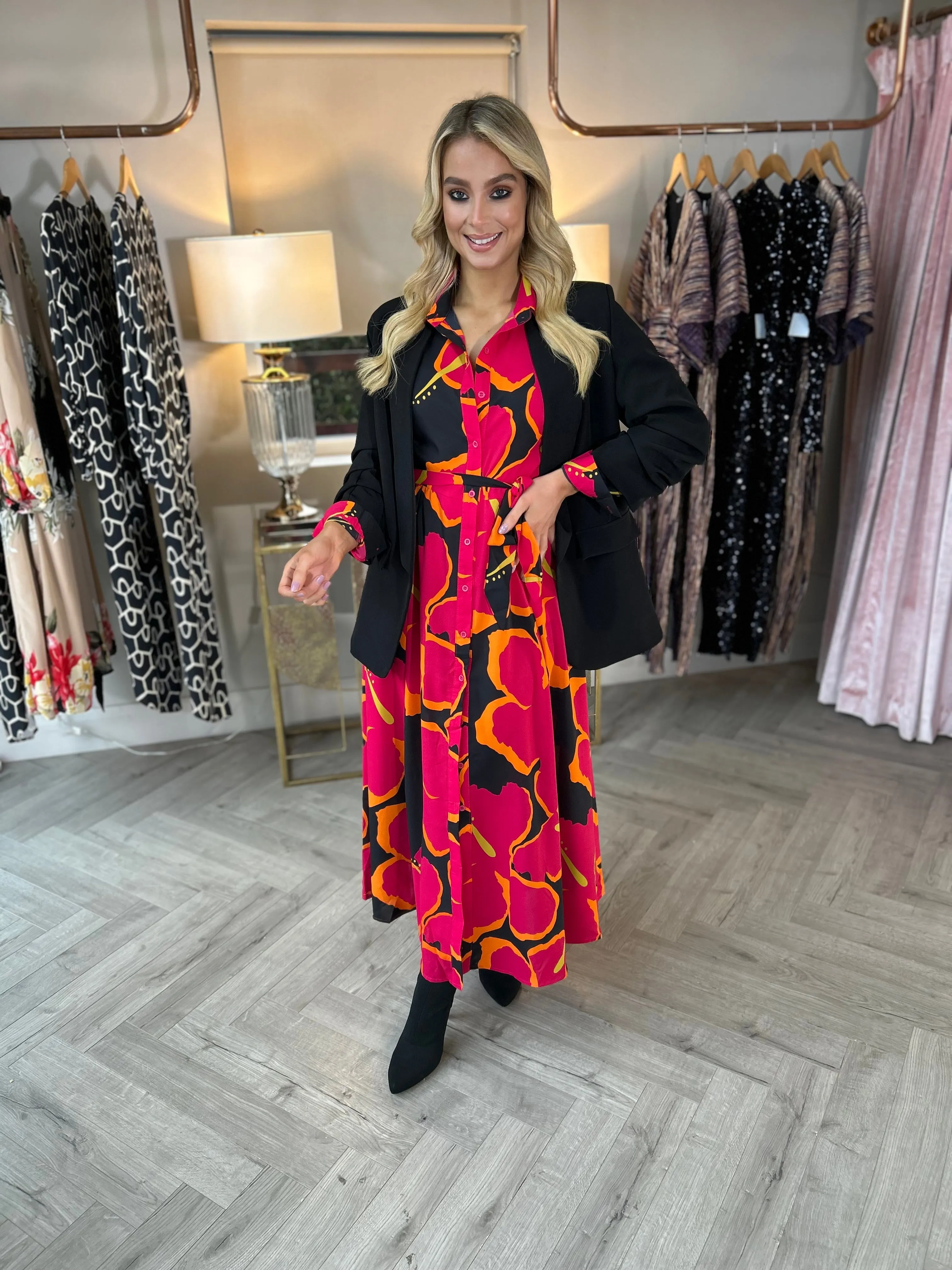 Brielle Floral Shirt Dress