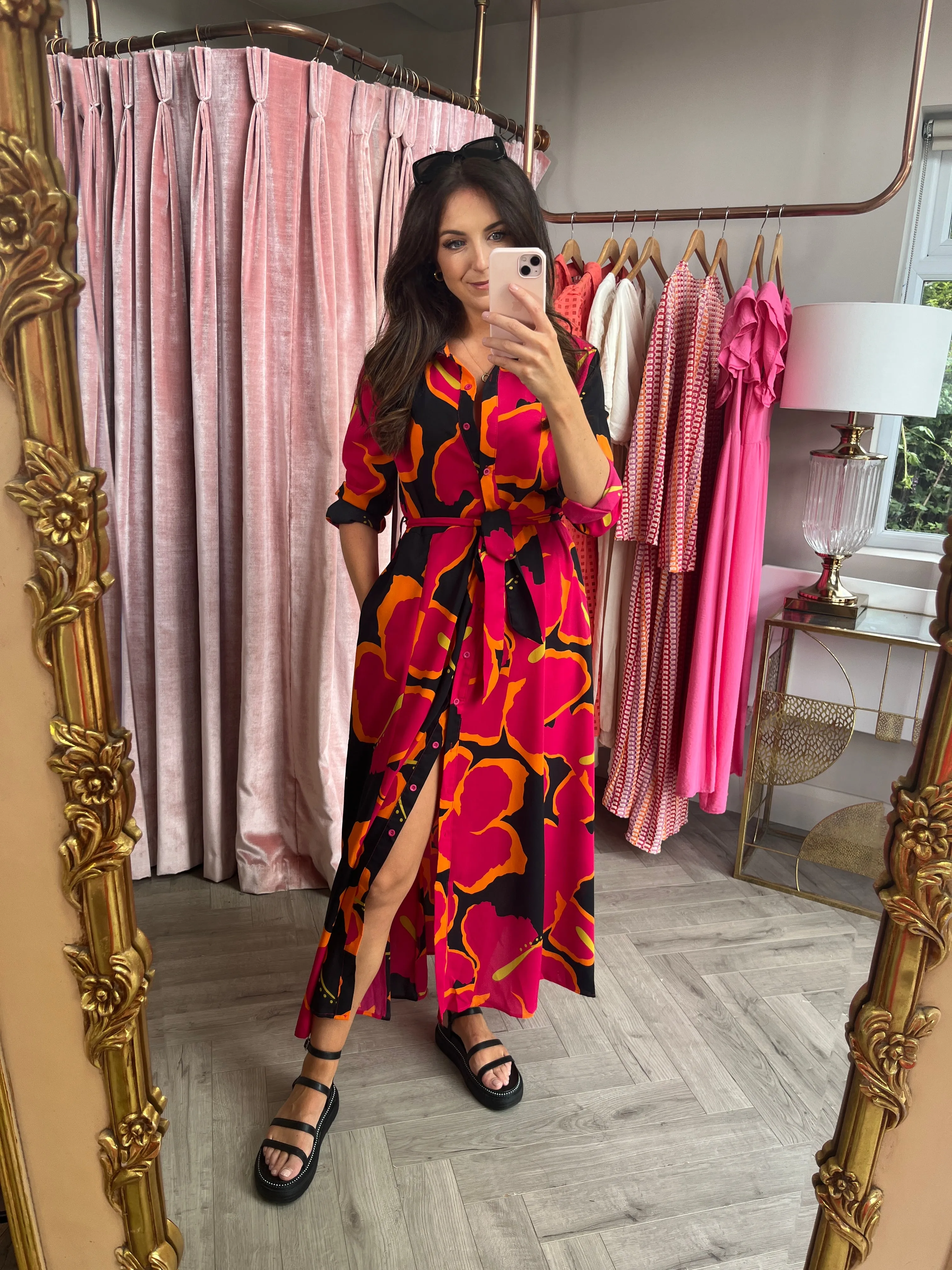 Brielle Floral Shirt Dress