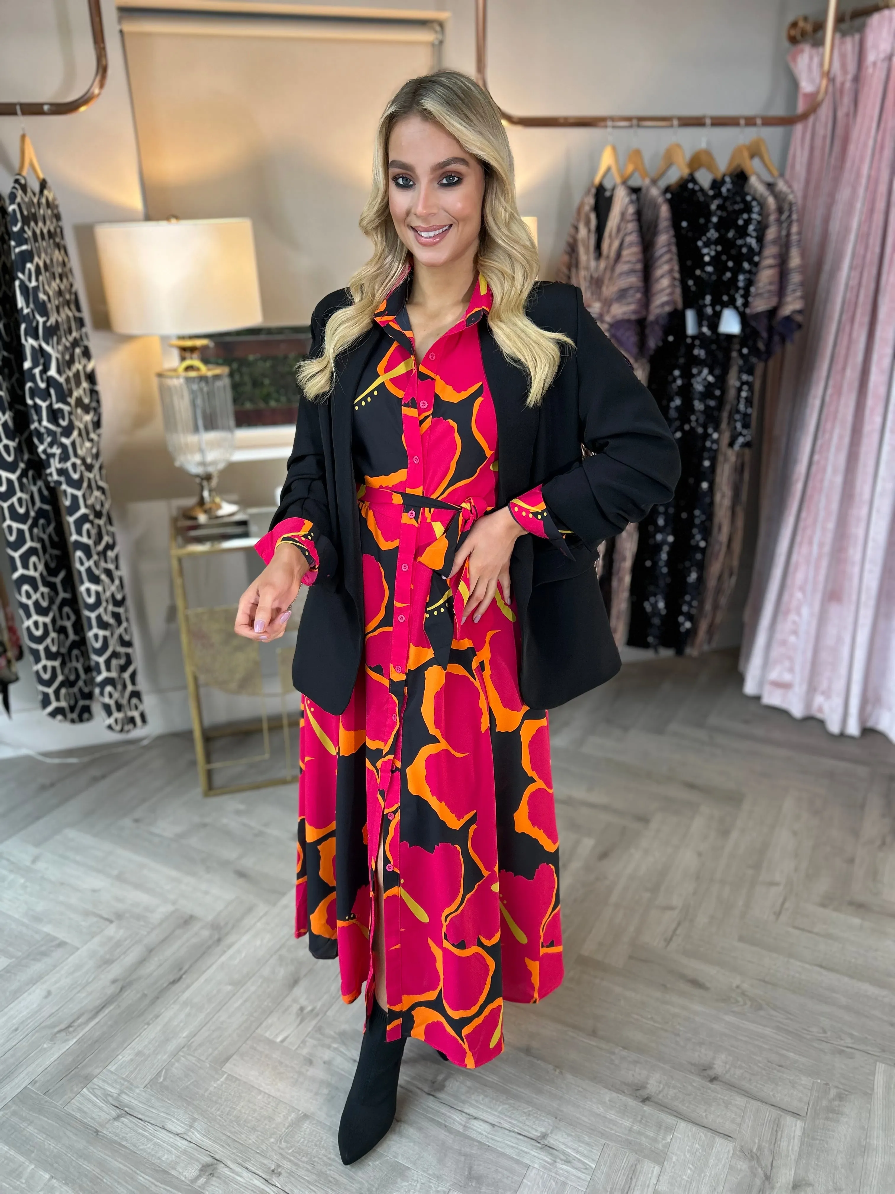 Brielle Floral Shirt Dress