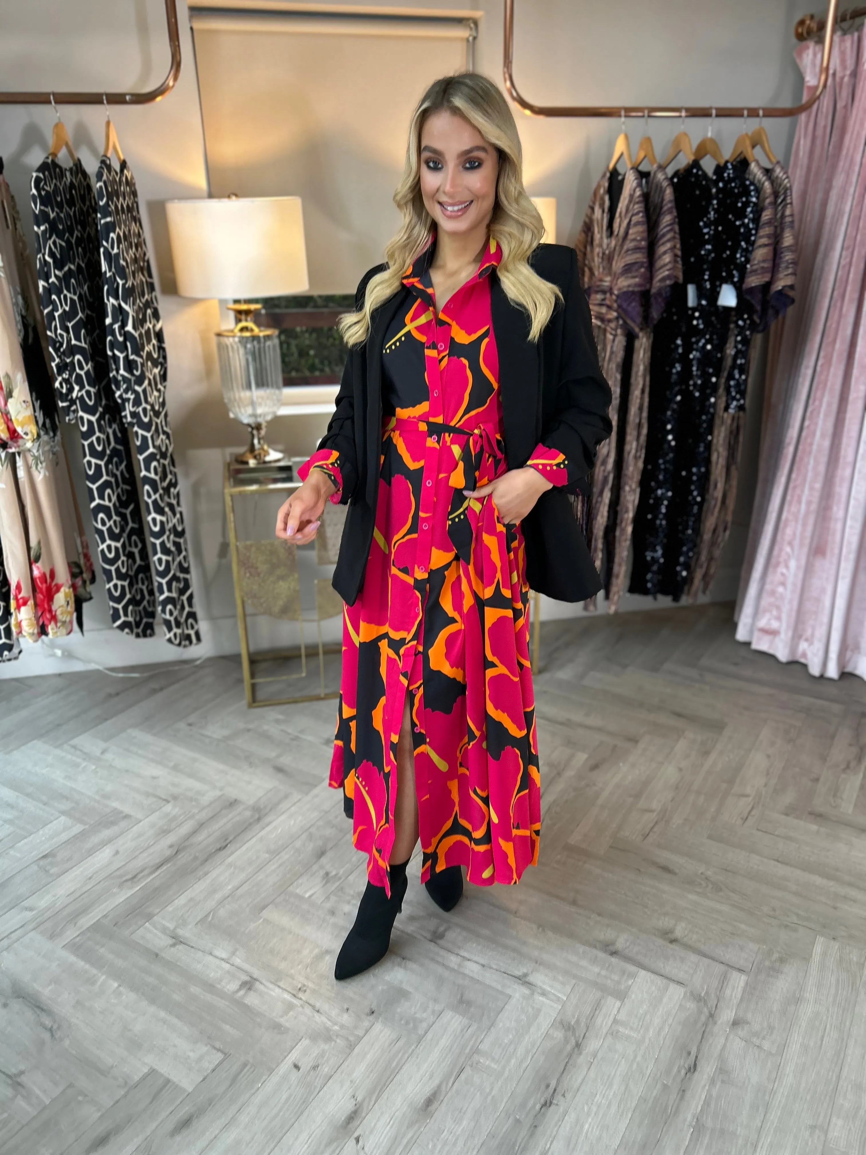 Brielle Floral Shirt Dress