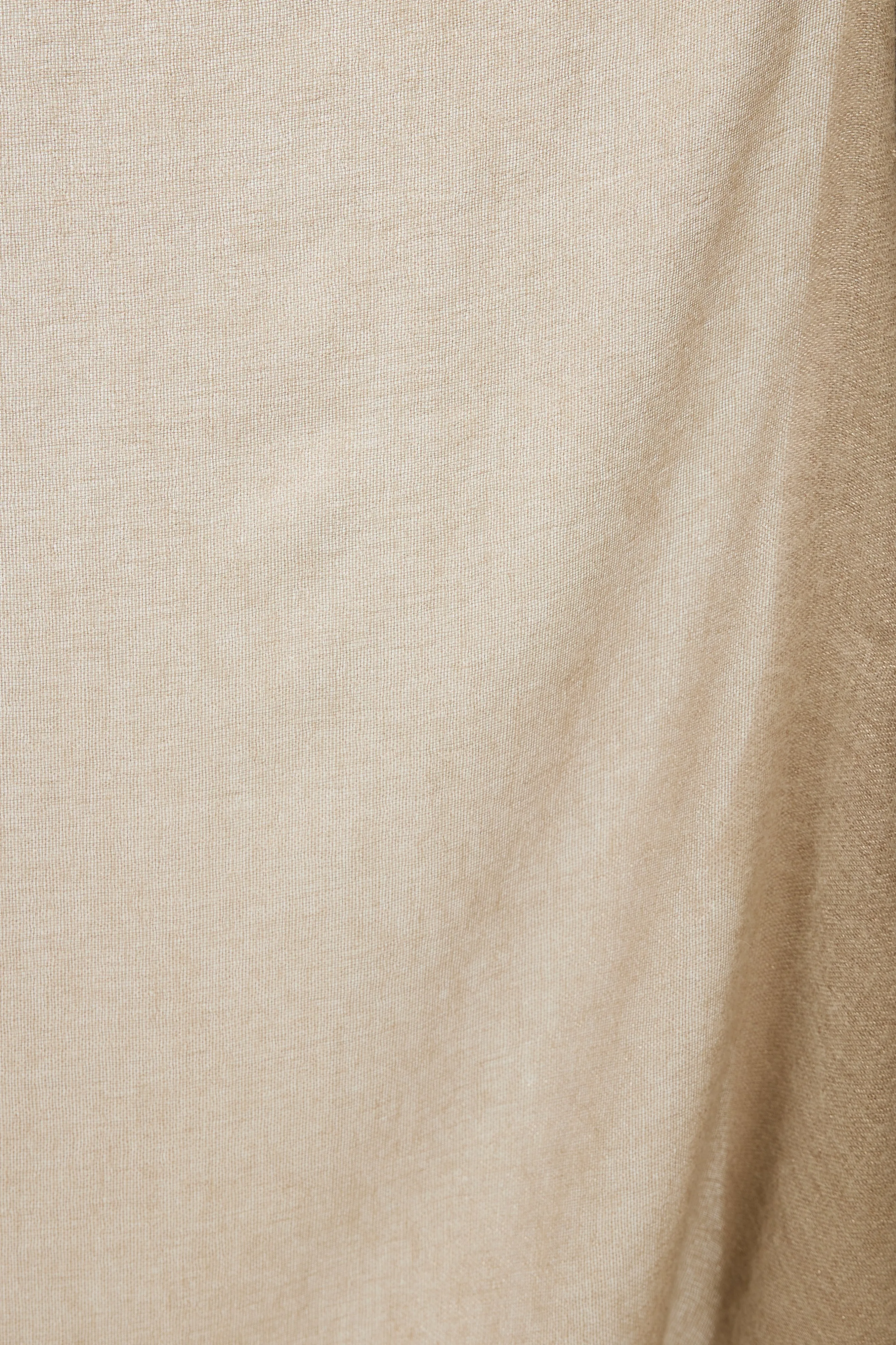 Brown Metallic Knit Scarf