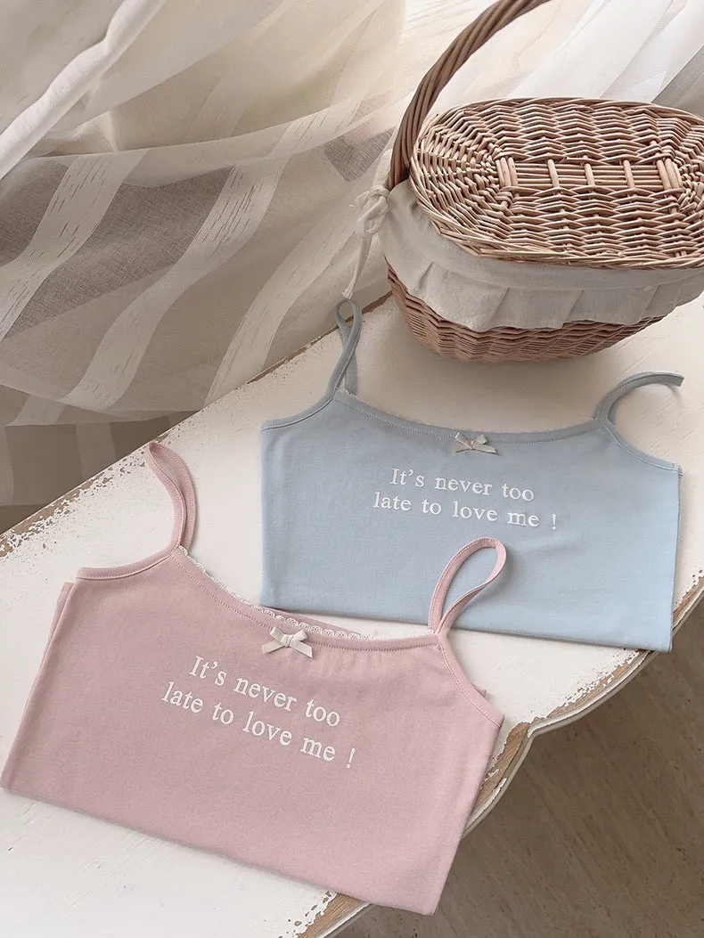 [Buy 2 Get 1 Free] It’s never too late to love me cotton vest top