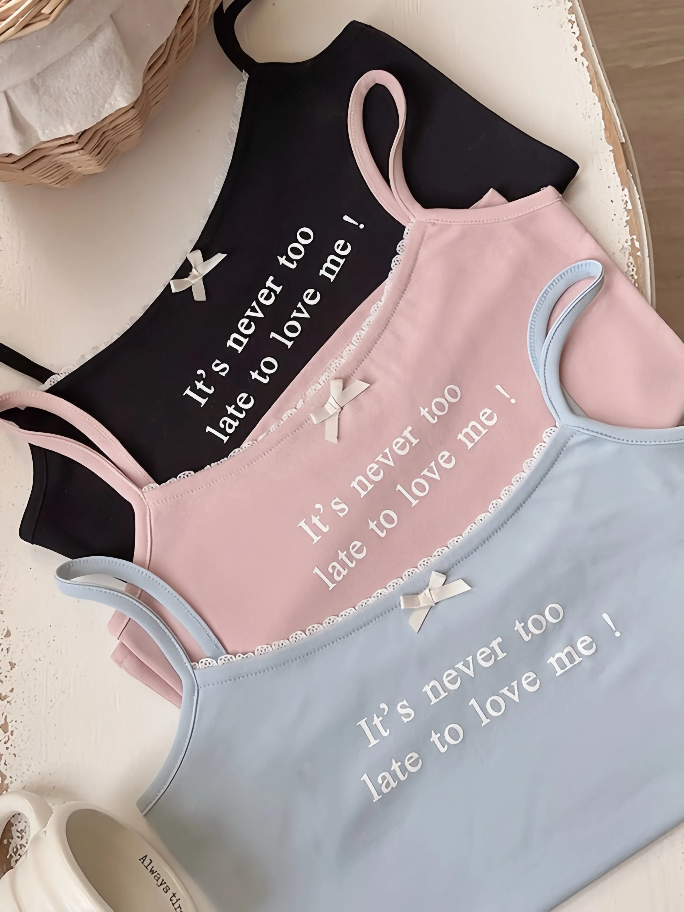 [Buy 2 Get 1 Free] It’s never too late to love me cotton vest top