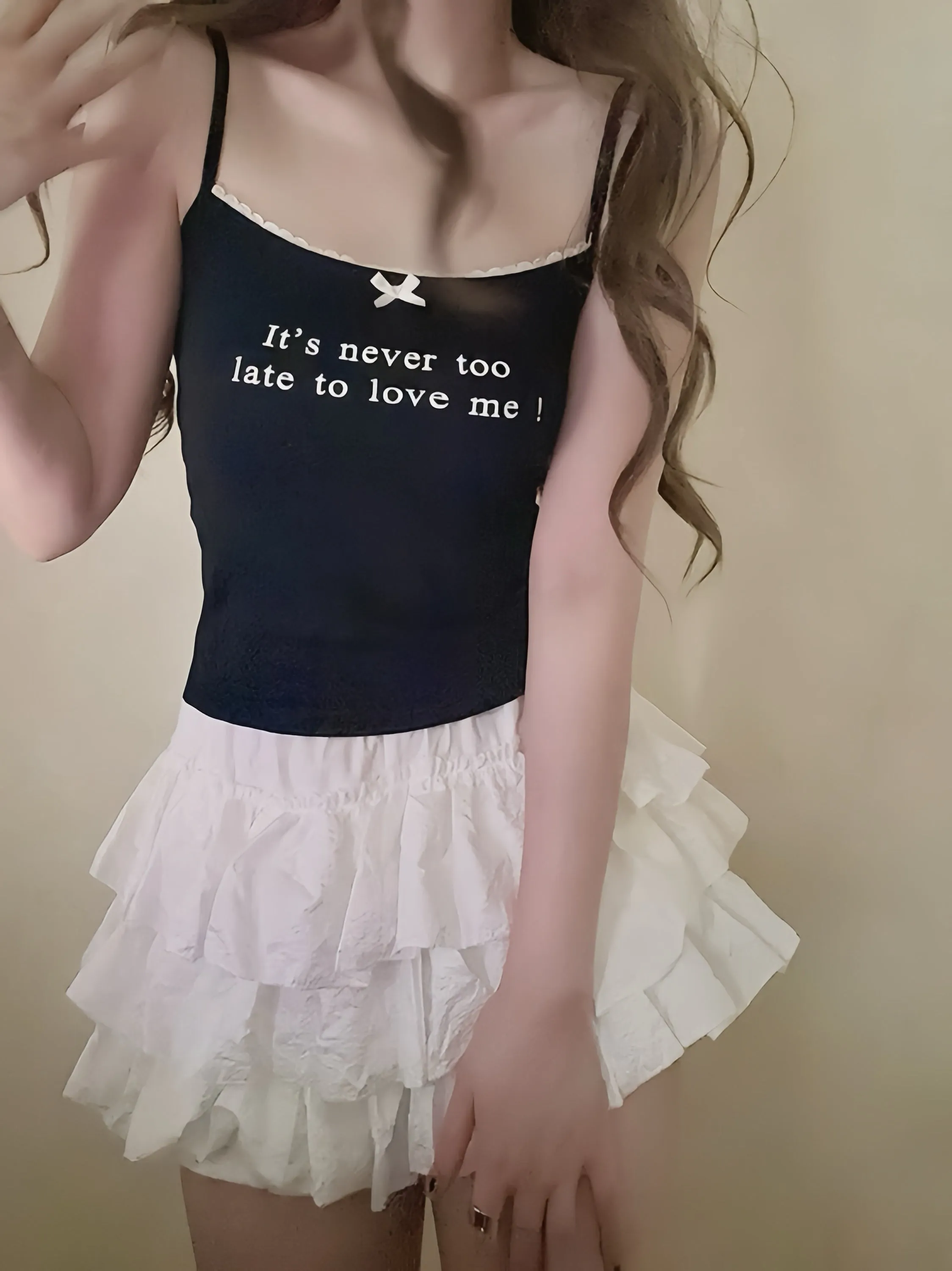 [Buy 2 Get 1 Free] It’s never too late to love me cotton vest top