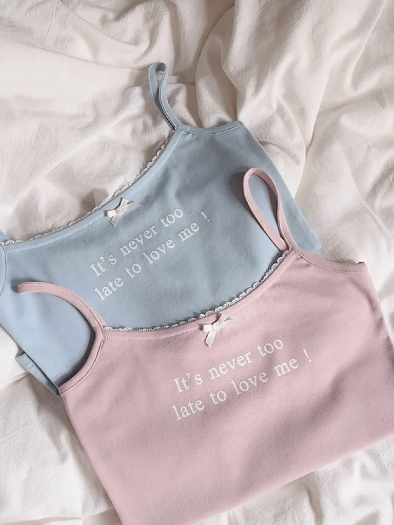 [Buy 2 Get 1 Free] It’s never too late to love me cotton vest top
