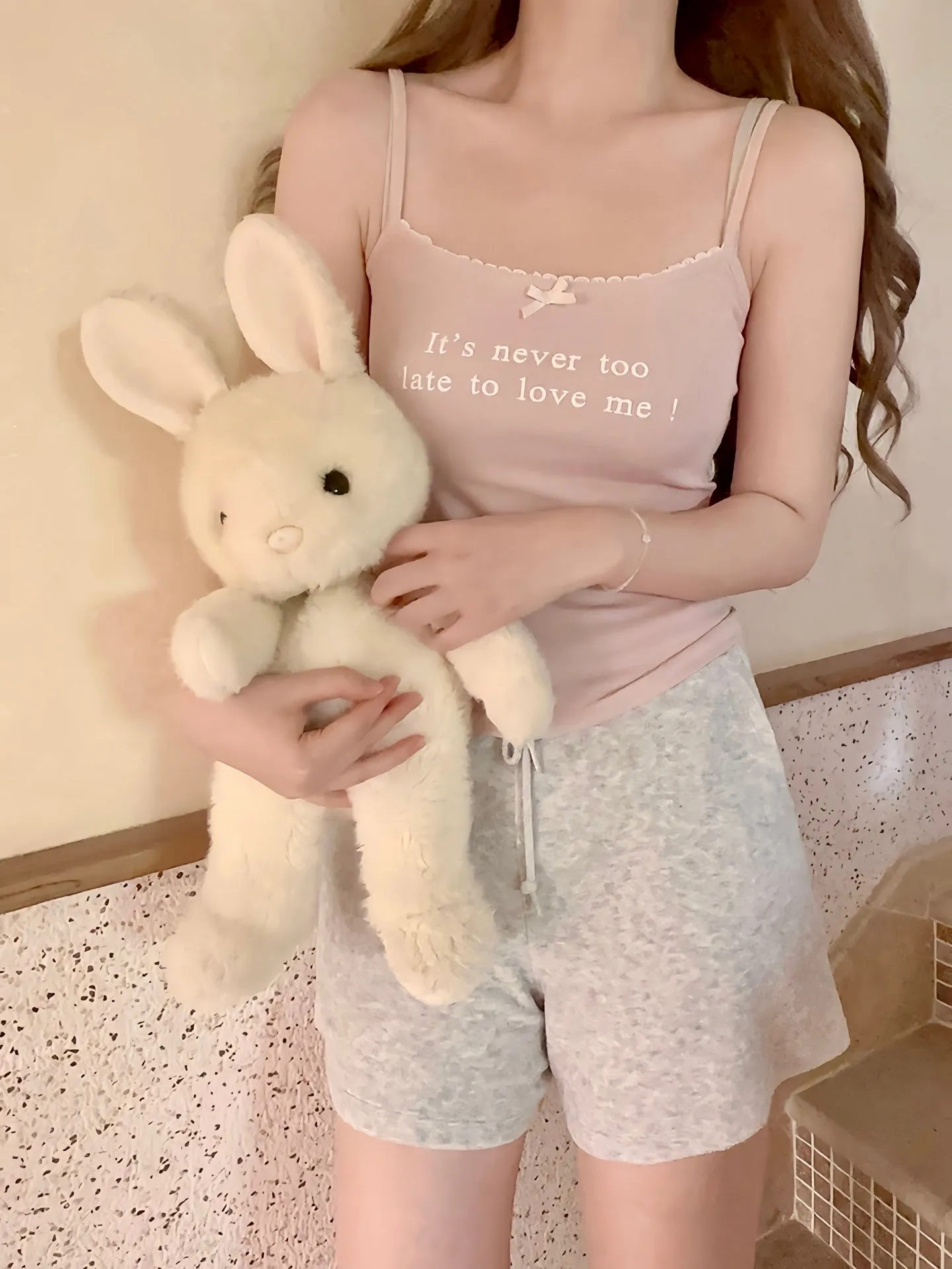 [Buy 2 Get 1 Free] It’s never too late to love me cotton vest top