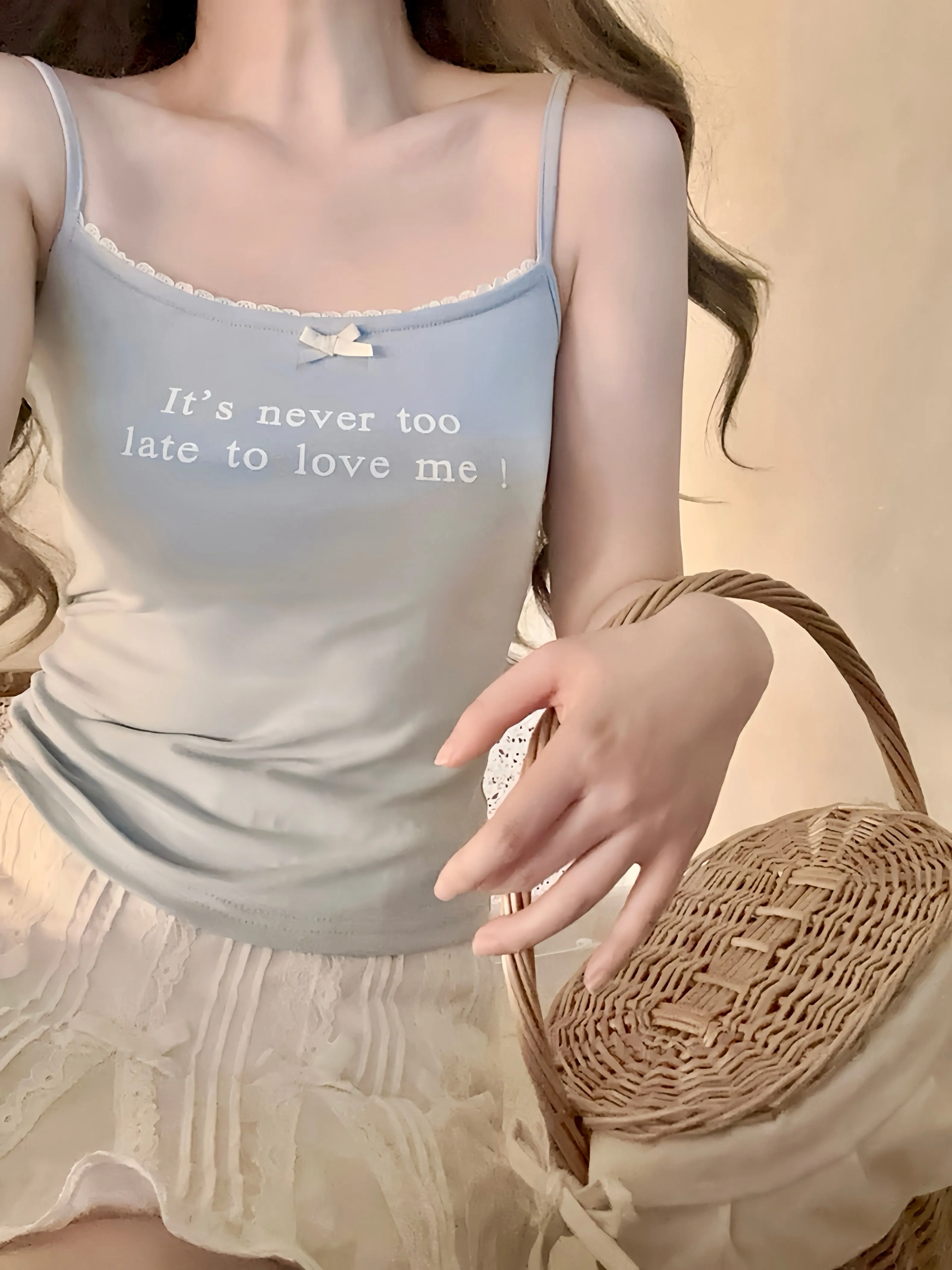 [Buy 2 Get 1 Free] It’s never too late to love me cotton vest top