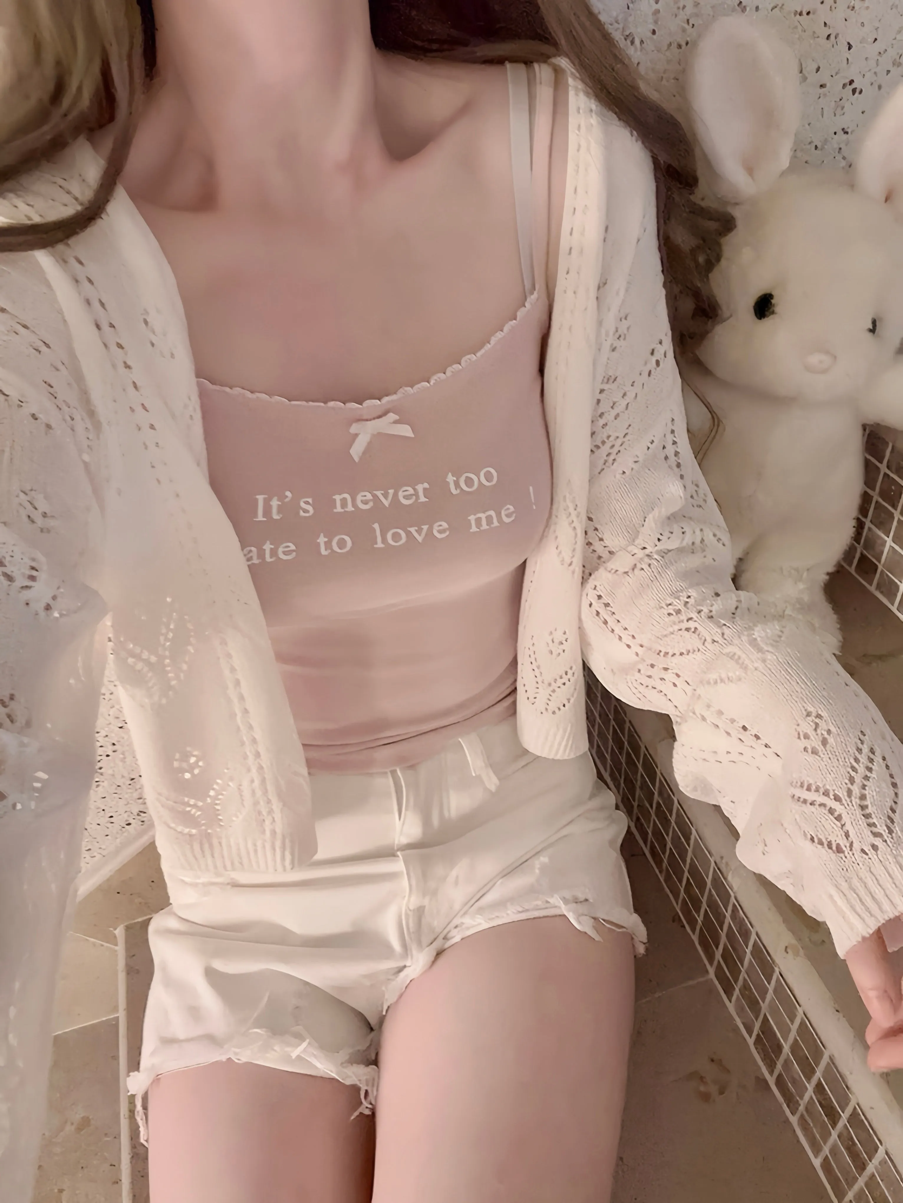 [Buy 2 Get 1 Free] It’s never too late to love me cotton vest top