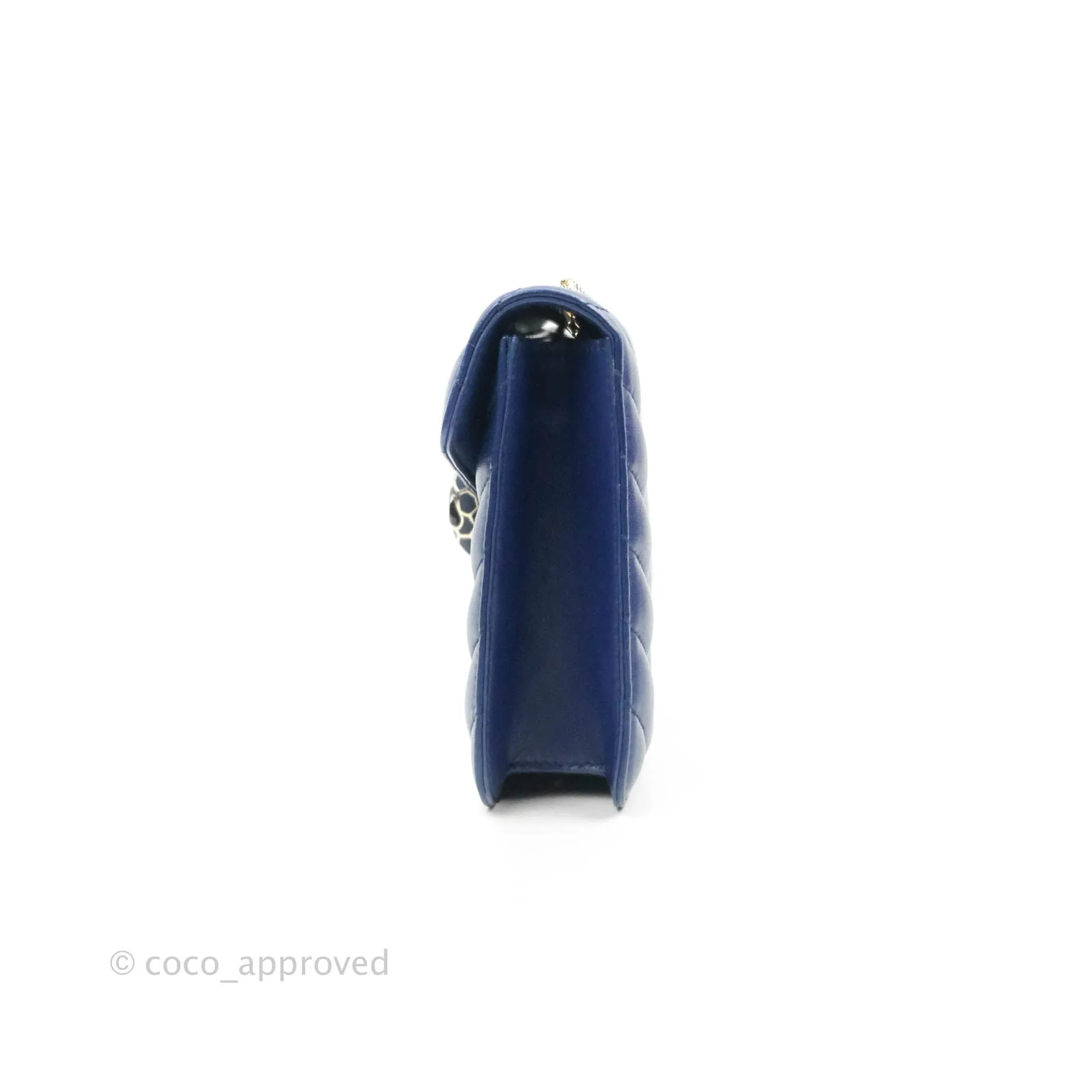 Bvlgari Small Quilted Scaglie Serpenti Forever Shoulder Bag in Blue