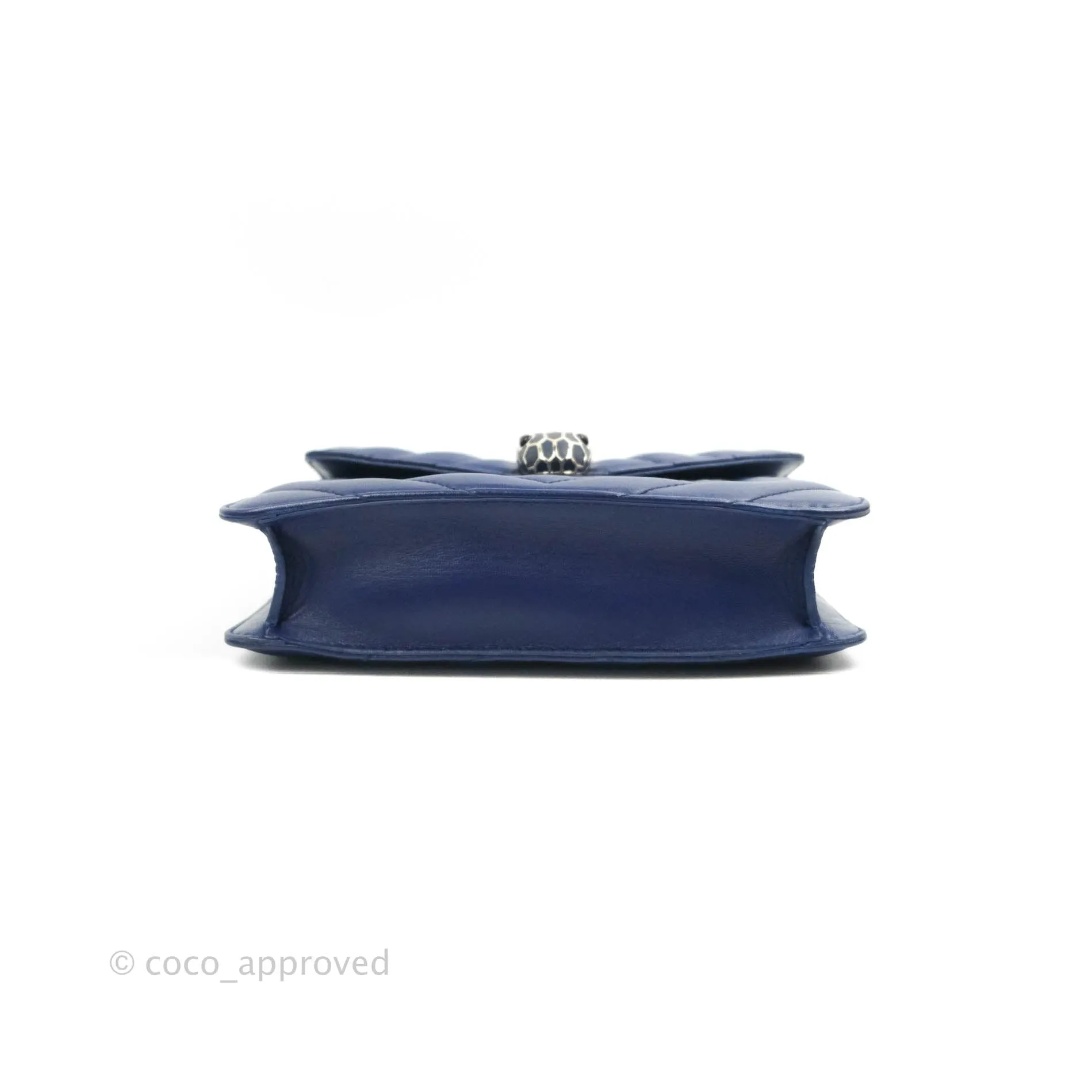 Bvlgari Small Quilted Scaglie Serpenti Forever Shoulder Bag in Blue
