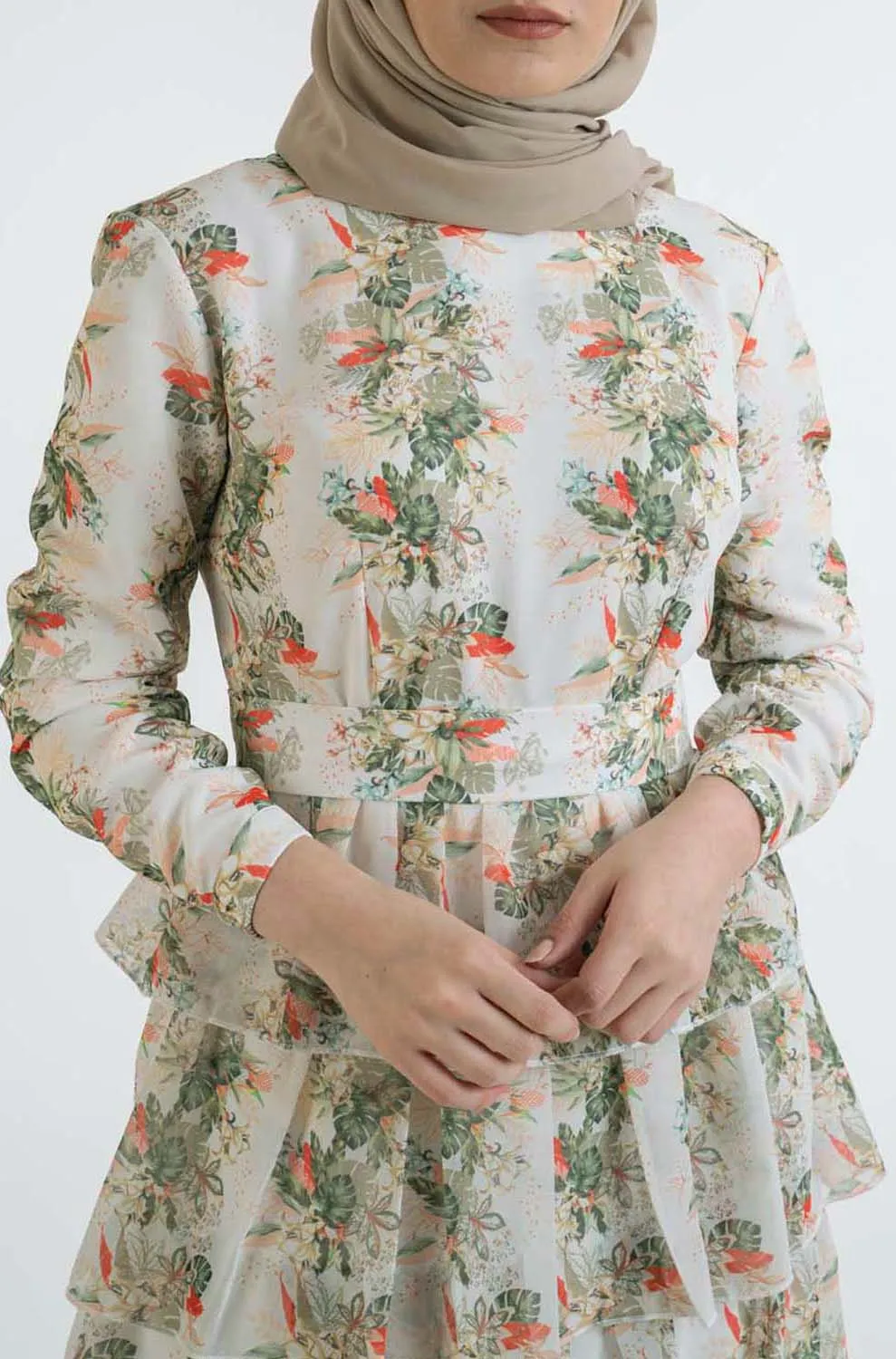 Cabreo ruffled Dress-Modest Fashion Hijab
