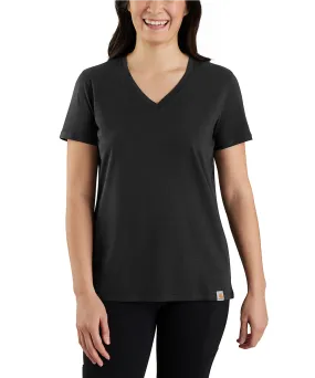 Carhartt Women's Relaxed Fit V-Neck T-shirt - Black