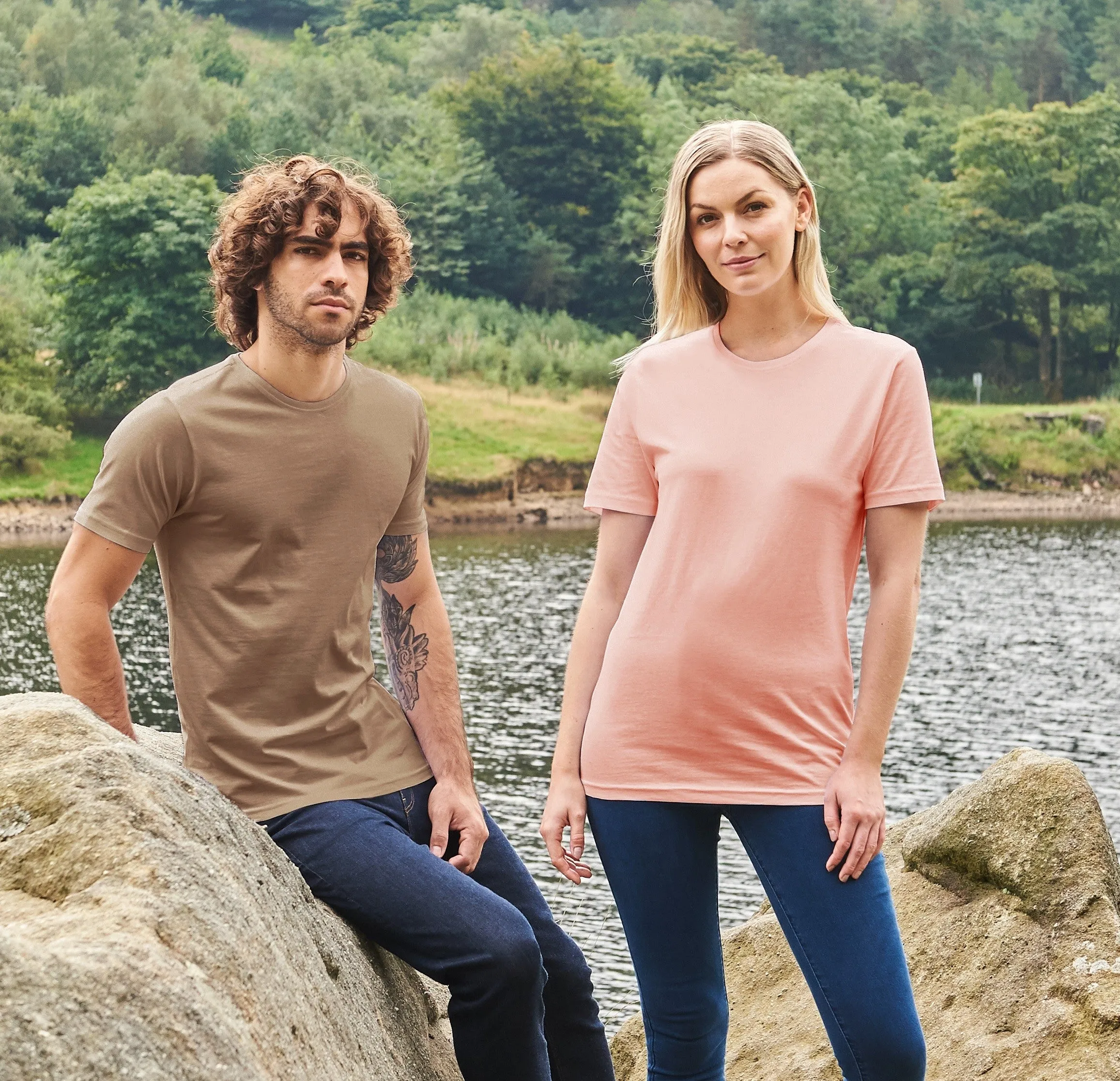 Cascades Organic T-Shirt | MUSTARD