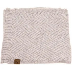 C.C HEATHERED SCARF (PERIWINKLE MIX)
