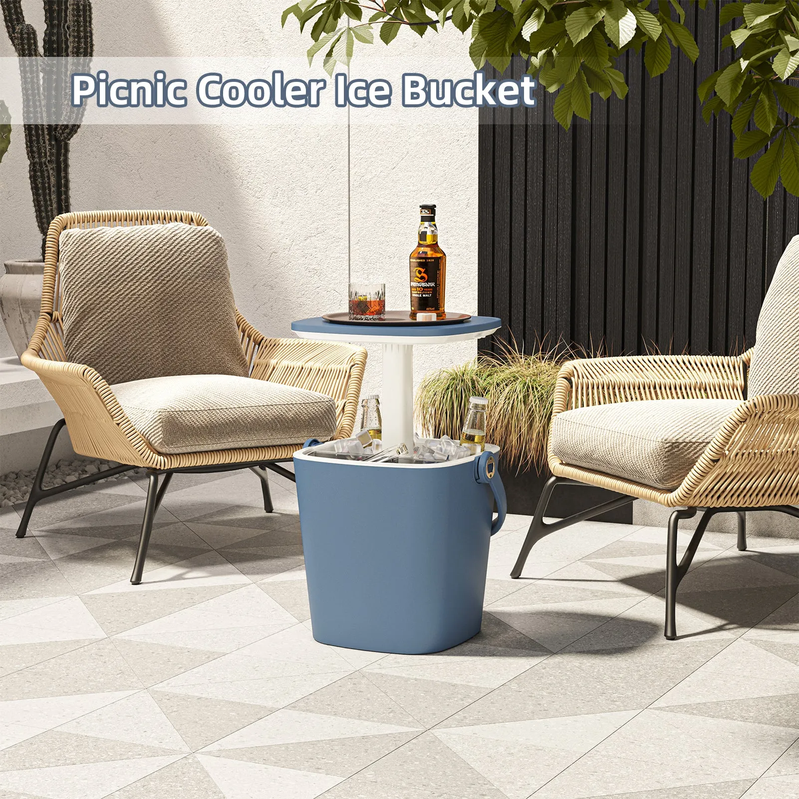 Cool Bar Table Portable with Lift Top Lid